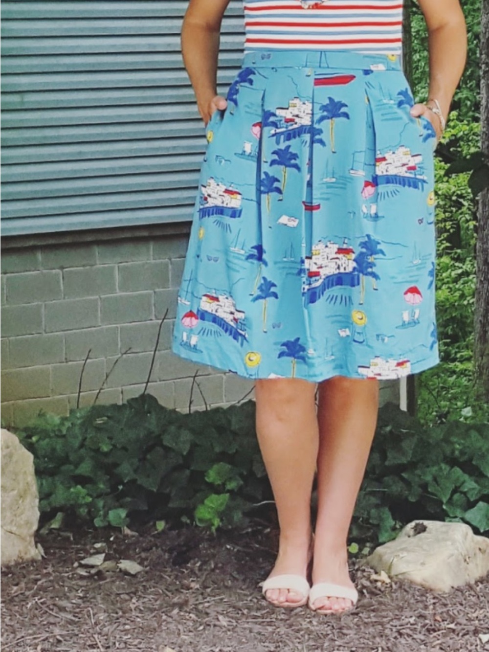 Boden Lola midi skirt